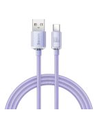 Baseus Crystal Shine Series cable USB cable for fast charging and data transfer USB Type A - USB Type C 100W 1.2m purple (CAJY000405)