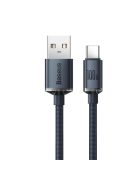 Baseus Crystal Shine Series cable USB cable for fast charging and data transfer USB Type A - USB Type C 100W 2m black (CAJY000501)