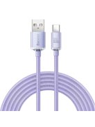 Baseus Crystal Shine Series cable USB cable for fast charging and data transfer USB Type A - USB Type C 100W 2m purple (CAJY000505)