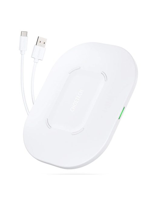 Choetech Qi 15W wireless charger + USB cable - USB Type C 1m white (T550-F-V2)