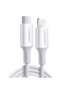 Ugreen US171 Lightning - USB-C PD cable 20W 3A 480Mb/s 1.5m - white