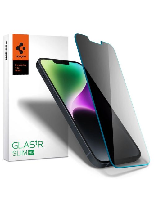 TEMPERED GLASS Spigen GLAS.TR SLIM IPHONE 13 / 13 PRO / 14 PRIVACY