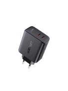 Acefast charger 2x USB Type C 40W, PPS, PD, QC 3.0, AFC, FCP black (A9 black)