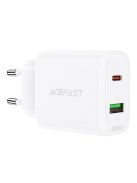 Acefast wall charger USB Type C / USB 20W, PPS, PD, QC 3.0, AFC, FCP white (A25 white)