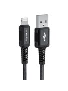 Acefast MFI USB - Lightning cable 1.8m, 2.4A black (C4-02 A Black)