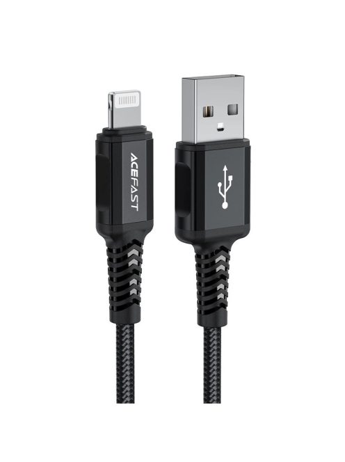 Acefast MFI USB - Lightning cable 1.8m, 2.4A black (C4-02 A Black)