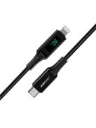 Acefast cable MFI USB Type C - Lightning 1.2m, 30W, 3A black (C6-01 Black)