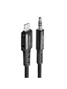 Acefast audio cable MFI Lightning - 3.5mm mini jack (male) 1.2m, AUX black (C1-06 black)