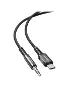 Acefast audio cable USB Type C - 3.5mm mini jack (male) 1.2m, AUX black (C1-08 black)