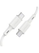 Acefast C2-03-CC USB-C - USB-C PD QC cable 60W 3A 480Mb/s 1.2m - white