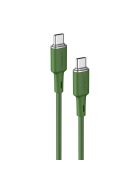 Acefast C2-03-CC USB-C - USB-C PD QC cable 60W 3A 480Mb/s 1.2m - green