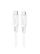 Acefast C3-03 USB-C - USB-C PD QC cable 60W 3A 480Mb/s 1.2m - white