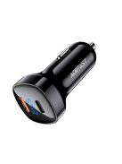 Acefast car charger 66W USB Type C / USB, PPS, Power Delivery, Quick Charge 4.0, AFC, FCP black (B4 black)