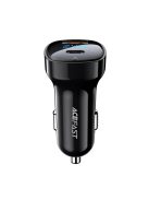 Acefast car charger 66W USB Type C / USB, PPS, Power Delivery, Quick Charge 4.0, AFC, FCP black (B4 black)