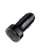 Acefast car charger 72W, 2x USB Type C, PPS, Power Delivery, Quick Charge 3.0, AFC, FCP black (B2 black)