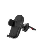 Acefast automatic phone holder for windshield, cockpit and air vent with Qi 15W wireless charger black (D10)