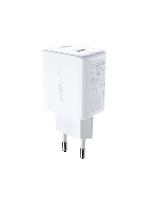 Acefast fast charger USB Type C 20W Power Delivery white (A1 EU white)