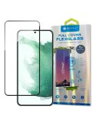 Bestsuit 3D Edge Nano Flexi Glass Glass Film Full Screen Tempered Glass With Frame For Samsung Galaxy S22 + (S22 Plus) Transparent