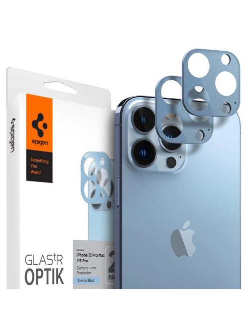 Spigen OPTIK.TR CAMERA PROTECTOR 2-PACK IPHONE 13 PRO / 13 PRO MAX SIERRA BLUE