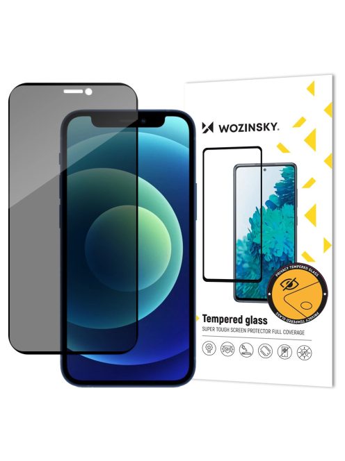 Wozinsky Privacy Glass Tempered Glass for iPhone 12 Pro / iPhone 12 with Anti Spy Privatizing Filter