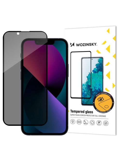 Wozinsky Privacy Glass Tempered Glass for iPhone 14 Plus / 13 Pro Max with Anti Spy Privacy Filter