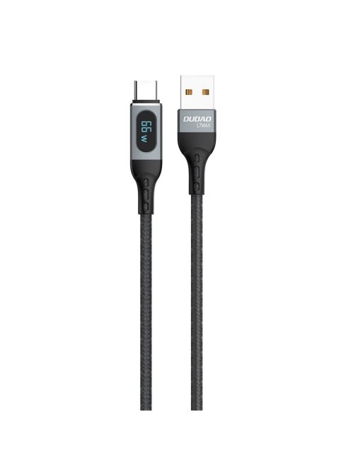 Dudao USB cable - USB Type C fast charging PD 66W 1m black (L7Max)