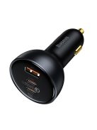 Baseus TZCCZM-0G USB-A / USB-C car charger 160W PPS / QC 5 / PD - gray