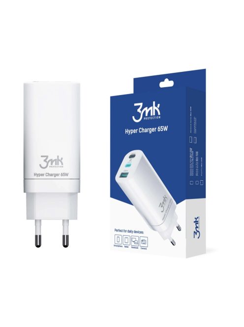 3MK HyperCharger 65W 2xUSB-C + 1xUSB-A charger GAN, PD + QC