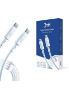 3MK HyperSilicone Cable USB-C / USB-C white cable 1m 60W 3A