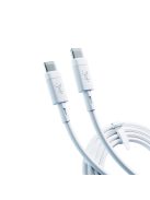 3MK HyperSilicone Cable USB-C / USB-C white cable 1m 60W 3A