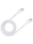 3MK HyperSilicone MFI USB-C / Lightning cable white 1m 20W 3A