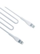 3MK HyperSilicone MFI USB-C / Lightning cable white 1m 20W 3A