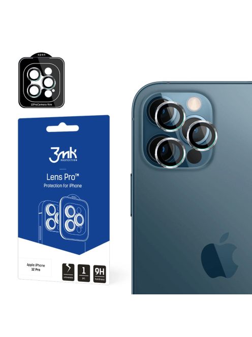 3MK Lens Protection Pro iPhone 12 Pro Camera lens protection with mounting frame 1 pc.