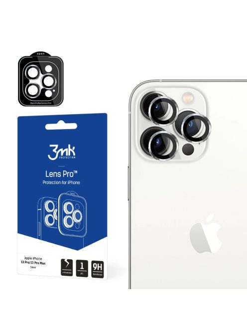 Camera Glass for iPhone 13 Pro Max / 13 Pro 9H for 3mk Lens Protection Pro Series Lens - Silver