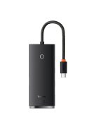 Baseus Lite Series HUB adapter USB Type C - 4x USB 3.0 25cm black (WKQX030301)