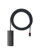 Baseus Lite Series HUB USB Type C adapter - 4x USB 3.0 2m black (WKQX030501)