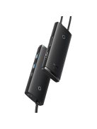 Baseus Lite Series multifunctional USB Type C HUB - 2 x USB 3.0 / USB Type C / HDMI 1.4 / SD/TF OTG black (WKQX050001)