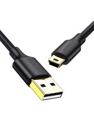 Ugreen 5 pin gold-plated USB cable - mini USB 0.25m black (US132)