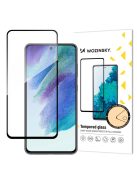 Wozinsky Tempered Glass Full Glue Super Tough Screen Protector Full Coveraged with Frame Case Friendly for Samsung Galaxy S21 FE black