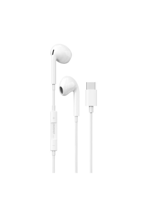 Dudao in-ear headphones with USB Type-C connector white (X14PROT)