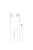 Dudao wired headphones USB Type C 1.2m white (X3B-W)