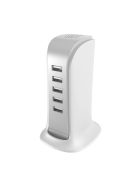 Dudao 5x USB charger with built-in EU power cable white (A5EU)