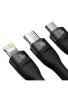 Baseus Flash Series II cable USB Type C - USB Type C / Lightning / micro USB 100 W 1.5 m black (CASS030201)