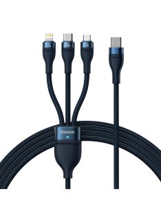   Baseus Flash Series II cable USB Type C / USB Type A - USB Type C / Lightning / micro USB 100 W 1.5 m blue (CASS030203)