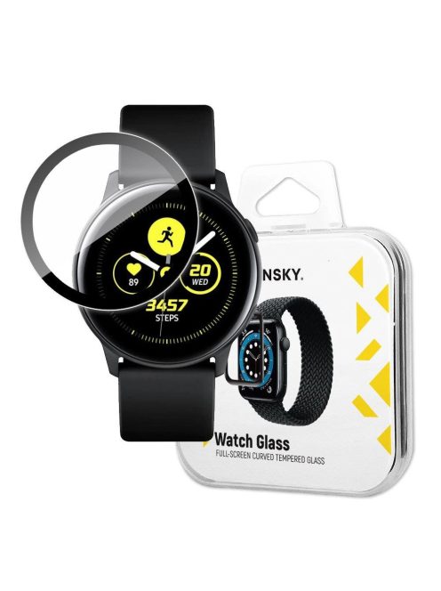 Wozinsky Watch Glass Hybrid Glass for Samsung Galaxy Watch Active black