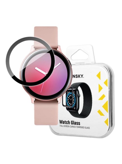 Wozinsky Watch Glass Hybrid Glass for Samsung Galaxy Watch Active 2 44 mm Black