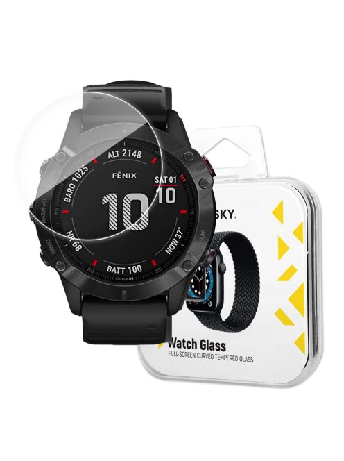 Wozinsky Watch Glass hybrid glass for Garmin Fenix 6X Pro transparent