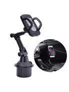 Smartphone car holder for cup holder black