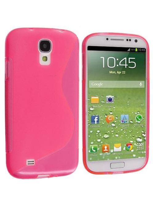 Samsung Galaxy S4 Szilikon Tok TPU S-Line Pink
