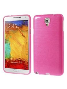   Samsung Galaxy Note 3 Neo Szilikon Tok Szálcsiszolt Mintázat Pink